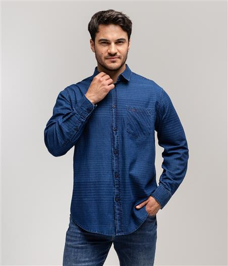 Koszula męska comfort SOREN 5819 NAVY INDIGO