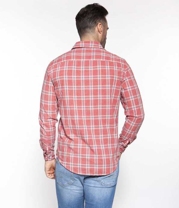 Koszula regular z długim rękawem OLIMP 7001 RED