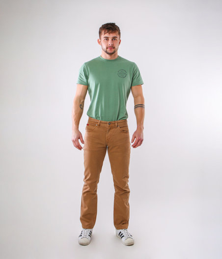Niedenimowe spodnie męskie LC7504 2527 BEIGE