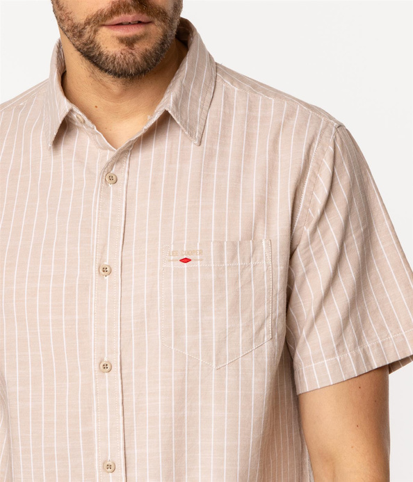 Koszula męska z krótkim rękawem regular WILL2 1135 ANCIENT SCROLL