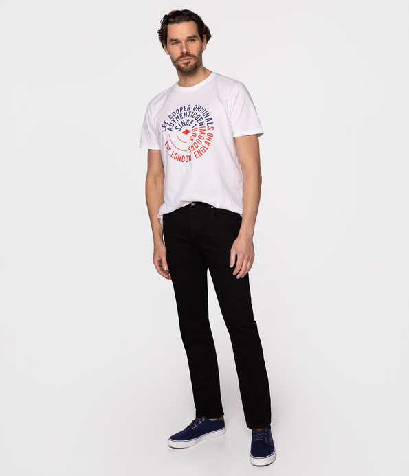 Jeansy męskie slim NORRIS 1900 BLACK