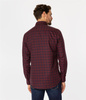 Koszula meska slim w kratę WINDSOR 18KZ DARK RED