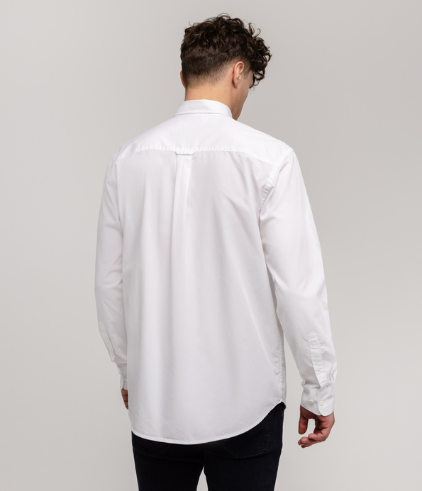 Koszula męska comfort z długim rękawem NEW TENBY 01ZG WHITE