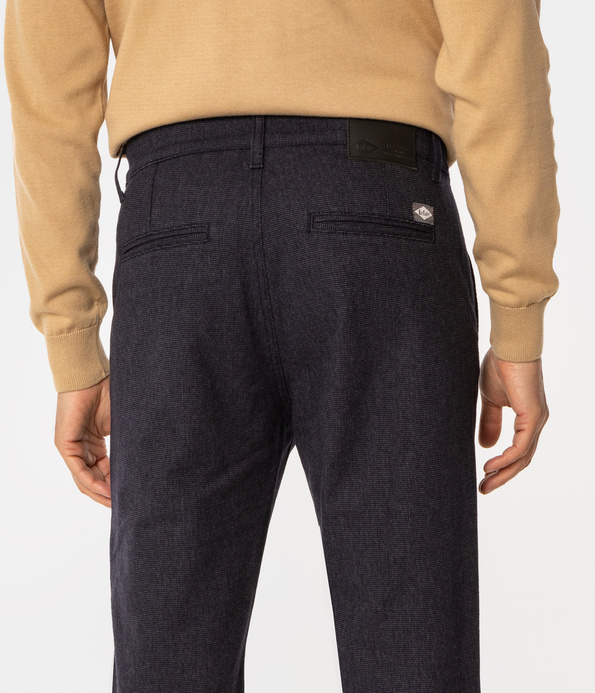 Spodnie męskie chino straight LUKAS 6008 NAVY