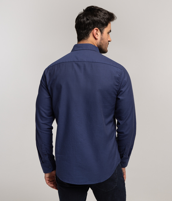 Koszula męska regular VAN DOBBY NAVY