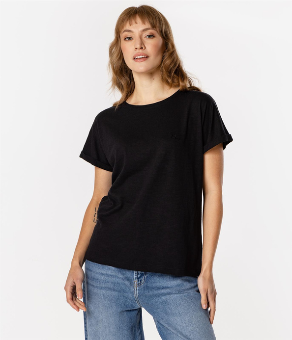 T-shirt damski z wiskozą LYDIA 8317 BLACK