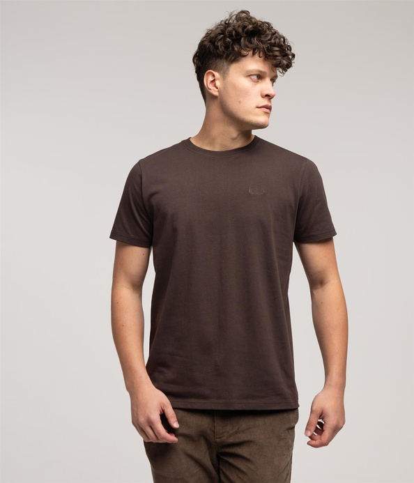 Klasyczny t-shirt z okrągłym dekotem OBUTCH 0875 CHOCOLATE TORTE
