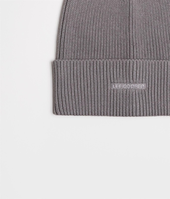 Czapka zimowa męska z kaszmirem 9012 GREY MELANGE