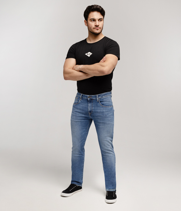 Jeansy męskie slim NORRIS 7270 LIGHT BRUSHED