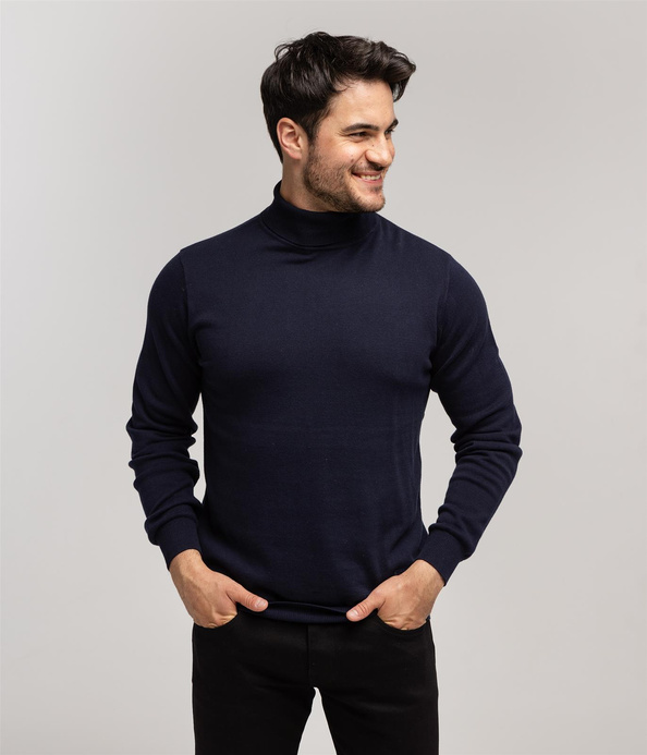 Golf bawełniany SAM COTTON NAVY