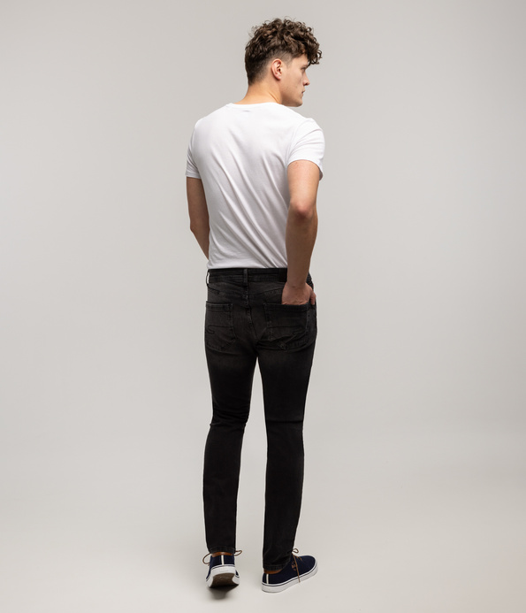 Jeansy męskie comfort slim DENZEL 2703 BLACK USED