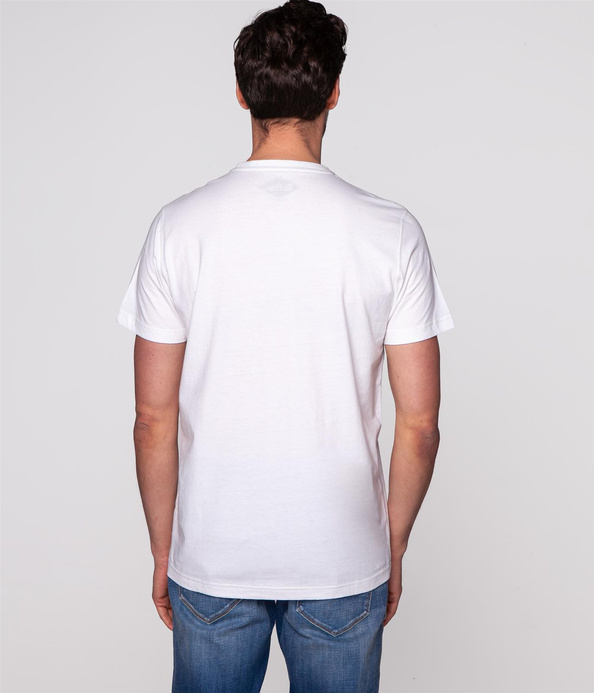 T-shirt z bawełny organicznej TEFF ORGANIC WHITE