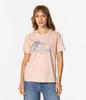 T-shirt damski z nadrukiem BLUE FLOWERS 1160 PEACH WHIP