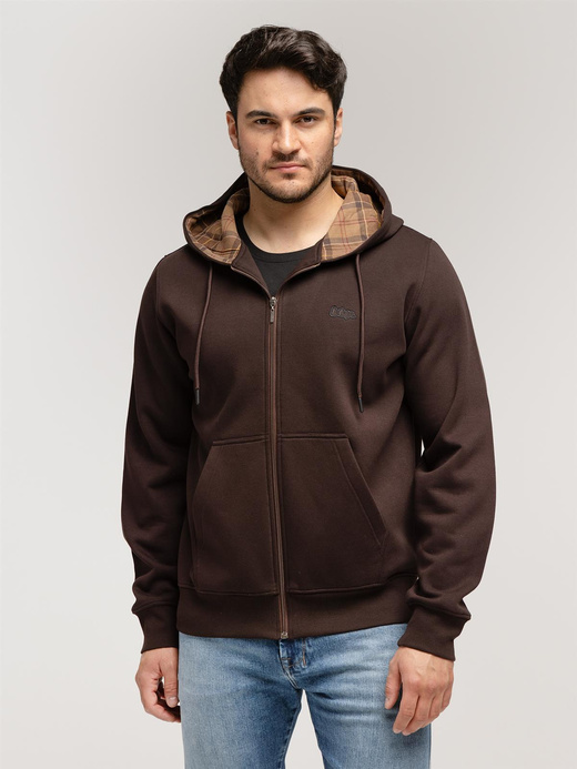 Bluza rozpinana z kapturem ALBANO 3010 CHOCOLATE TORTE
