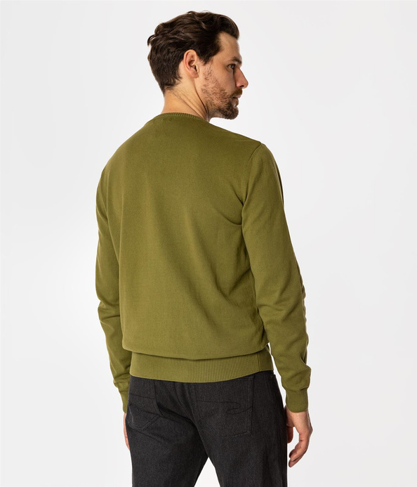 Sweter męski z bawełny organicznej ANDY ORGANIC SPHAGNUM