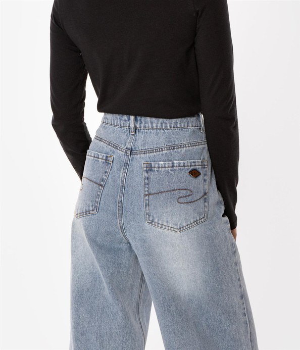 Spodnie damskie wide leg ISA 1117 BRUSHED USED