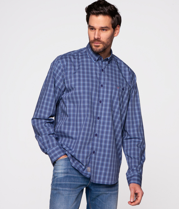 Koszula męska comfort NEW TENBY KL19 BLUE