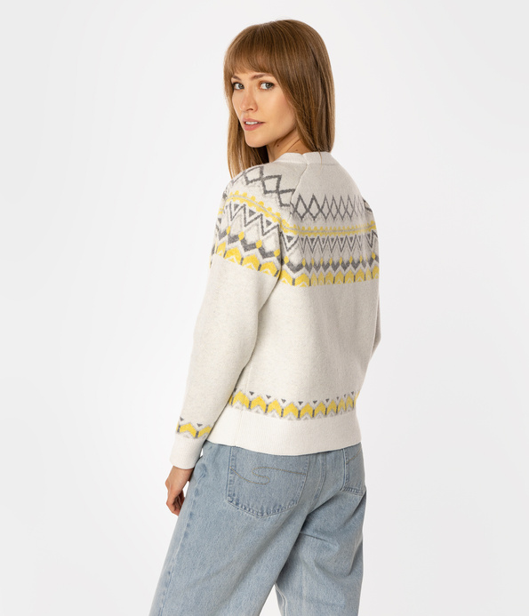 Sweter damski LEANDRA 2053 ECRUE