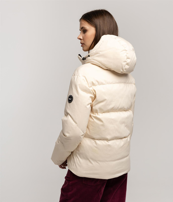 KURTKA puchowa z kapturem MOLLY 0101 EGRET
