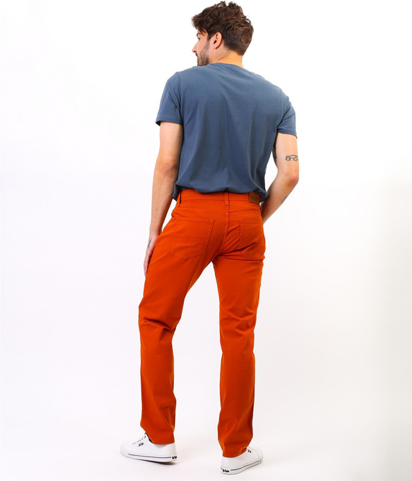 Niedenimowe spodnie męskie LC7504 2525 APRICOT ORANGE