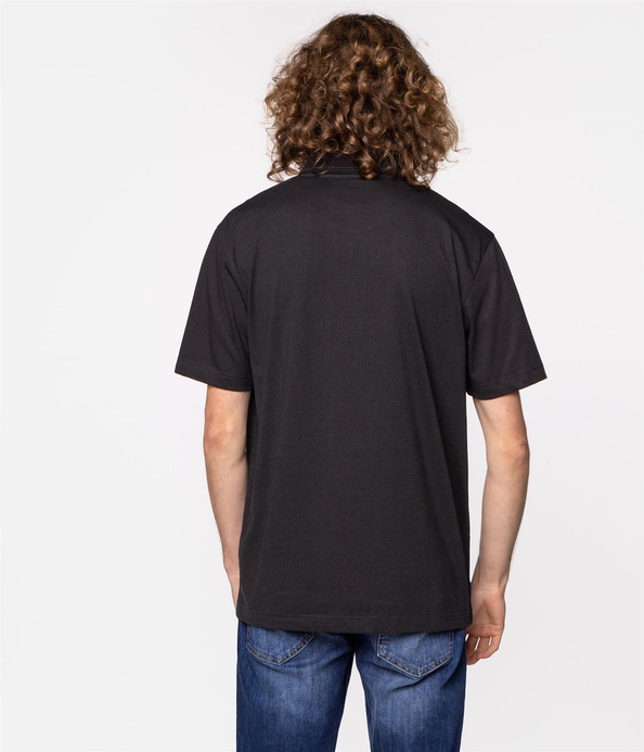 Koszulka polo w poziome paski ROLAND 4134 PEAT