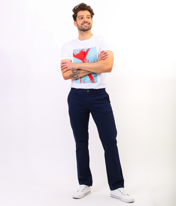 Niedenimowe spodnie męskie GALATA 4023 NAVY BLAZER