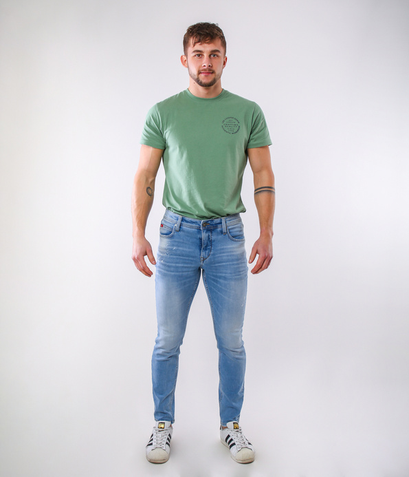 Jeansy męskie slim LC7110 2610 LIGHT BRUSHED USED