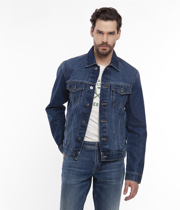 Jeansowa kurtka męska BOGLY 3300 BRUSHED USED