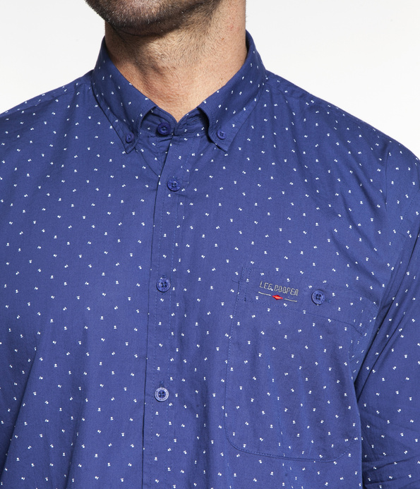 Koszula comfort z długim rękawem NEW TENBY 64MP BLUE