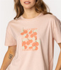 T-shirt damski z nadrukiem CHERRY 1145 PEACH WHIP