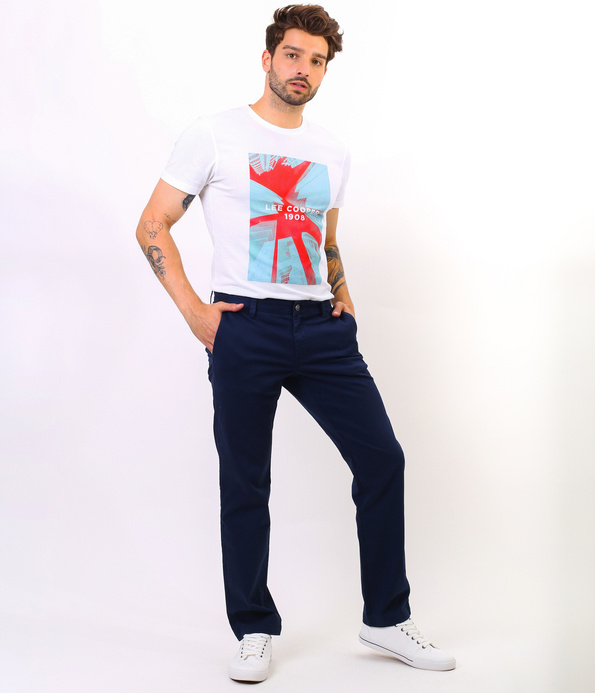 Niedenimowe spodnie męskie GALATA 4023 NAVY BLAZER