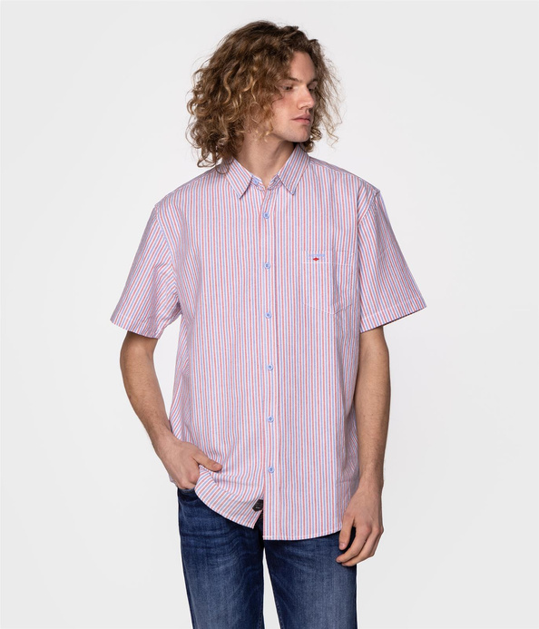 Koszula regular w paski WILL2 9133 RED