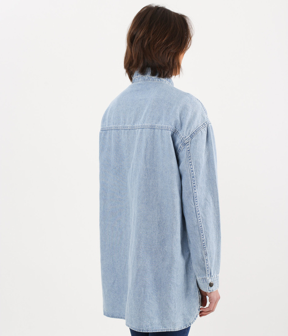 Koszula jeansowa oversize DARIA 1398 LIGHT BLUE
