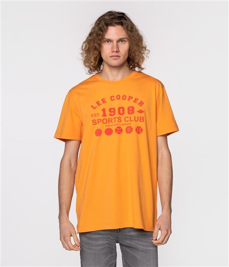 T-shirt regular SPORTS CLUB 1010 TANGERINE
