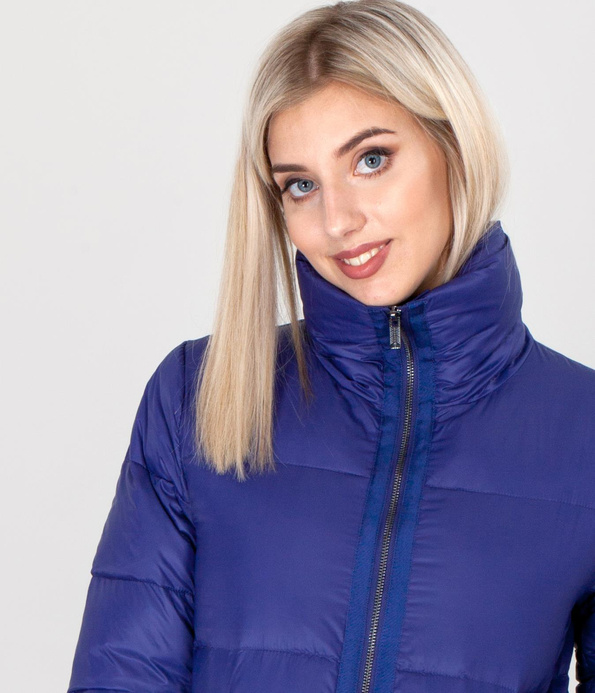 Puchowa kurtka z wysoką stójką GIA 1920 BLUE