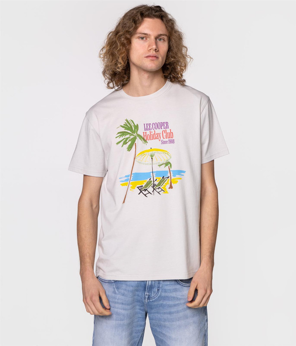 T-shirt slim HOLIDAY2 1010 DOWN BLUE