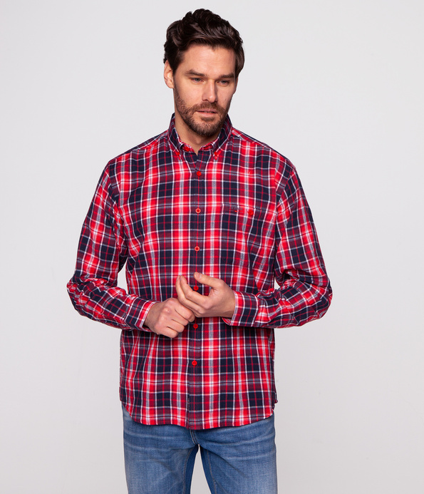 Koszula męska comfort NEW TENBY KL03 RED
