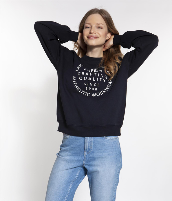 Bluza damska o luźnym fasonie EXA 9835 NAVY