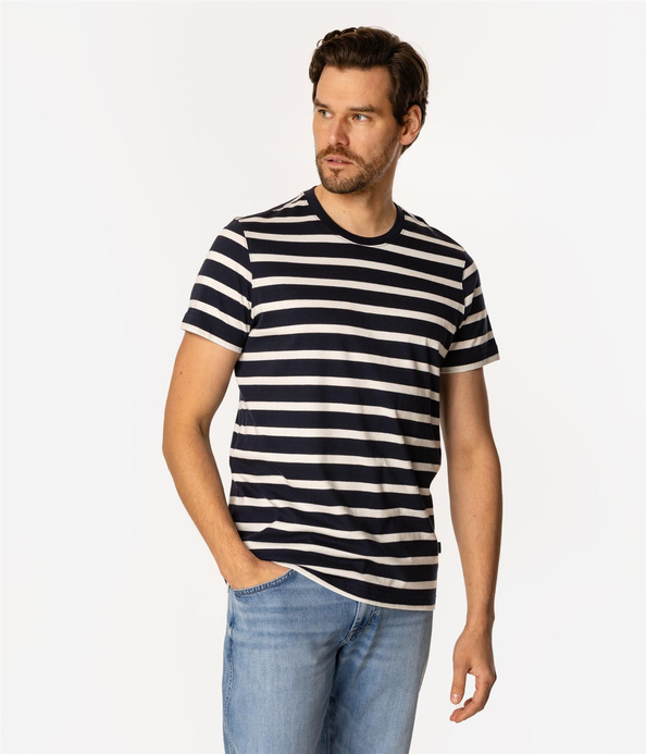 T-shirt męski w paski STRIPES3 4180 NAVY
