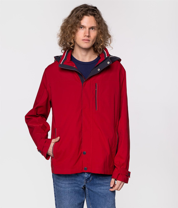 Kurtka przejściowa z kapturem DARREN 6058 RED