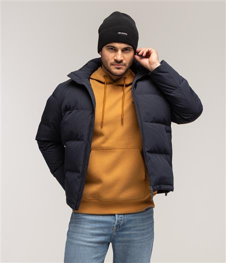 Kurtka puchowa z kapturem MAX 7030 NAVY