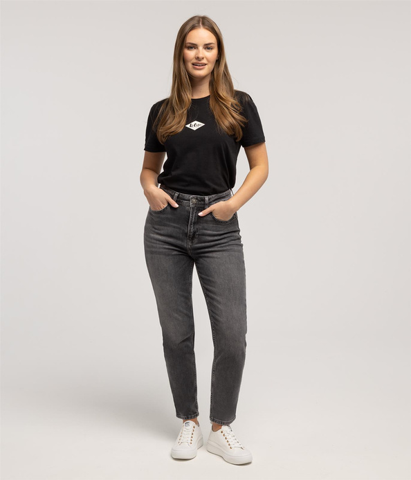 Jeansy damskie mom jeans MATEA 9840 GREY USED