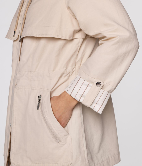 Przejściowa parka z kapturem VIOLA 6700 BEIGE