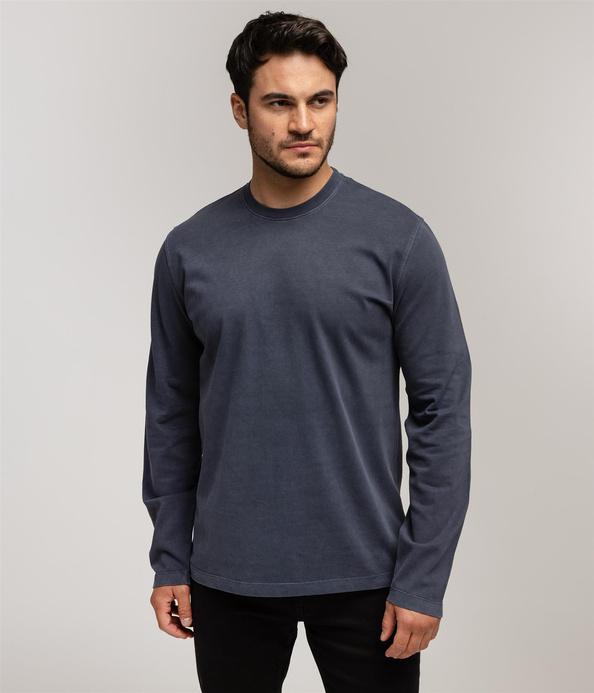 T-shirt z długim rękawem MARIUS 2400 NAVY BLAZER