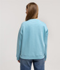 Bluza oversize z brandowanym napisem SELINA 4582 MILKY BLUE