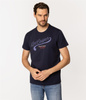 T-shirt męski z nadrukiem AUTHENTIC5 1160 NAVY BLAZER