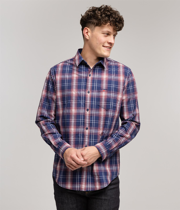 Koszula męska regular z długim rękawem WILL 2118 SHARK