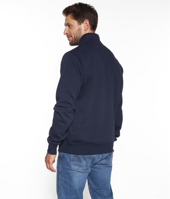 Bluza męska ze stójką i zapięciem pod szyją FERRO 9297 BLUE