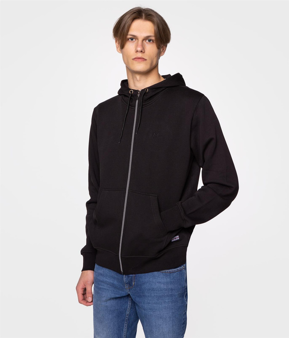 Rozpinana bluza męska z kapturem BLUZA M ELIAN 4209 BLACK