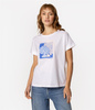 T-shirt damski z nadrukiem TREES 1160 WHITE